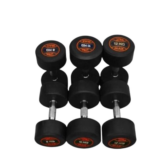 ZEE MAX FITNESS Rubber Coated Dumbbells